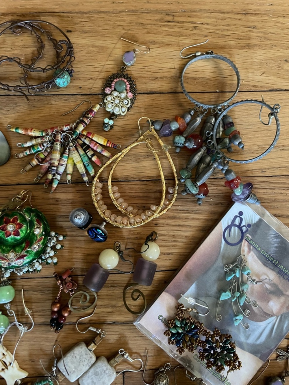 40+ Pairs of Earrings | Boho, Artisan Made - Picture 5 of 5